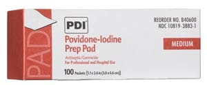 Pdi povidone - acetate pre-pads.