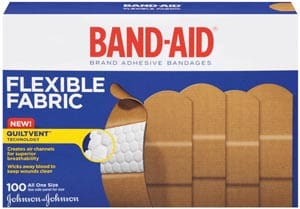 Band aid flexible fabric.