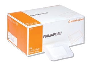 A box of primopore on a white background.