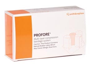 A box of profore multi-layer compression dressings.