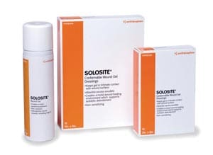 A box of solite and a bottle on a white background.