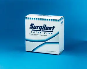 A box of surgist letters free on a blue background.