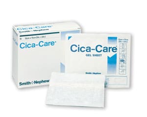 A box of cica care wipes on a white background.