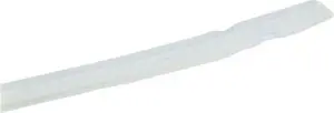 A white plastic tube on a white background.