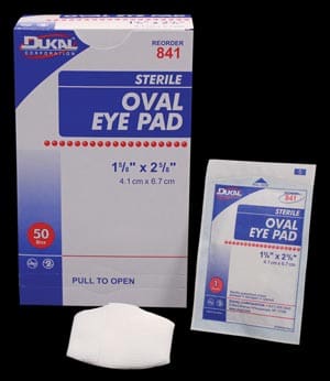 A package of oval eye pads.