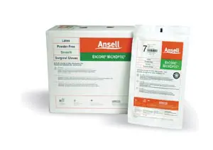 A package of ansell sterile swabs.