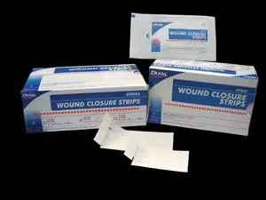 Wound closure strips.