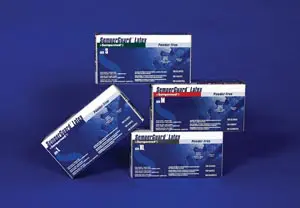 A pack of four boxes of syringes on a blue background.