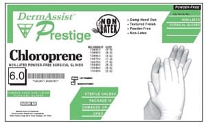 Derma assist prestige chloroprene gloves.