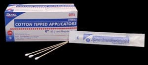 A package of cotton tipped applicators.