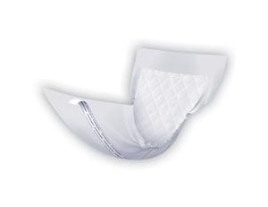 A white cloth diaper on a white background.