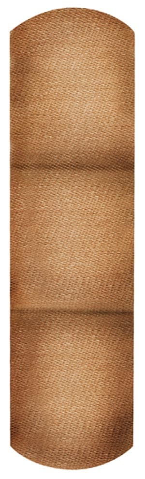 An image of a brown cloth on a white background.