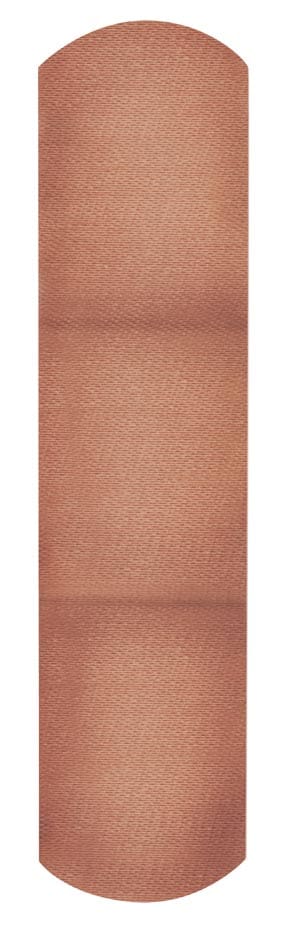 A piece of brown fabric on a white background.