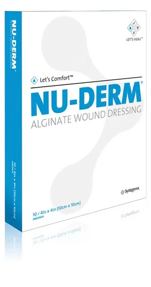 Nu-derm alginate wound dressing.