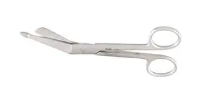 A pair of scissors on a white background.