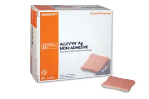 A box of allivy 4 non-adhesive bandages.