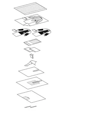 A diagram showing how to fold a piece of paper.