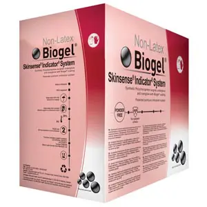 A box of biogel in a pink box.