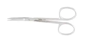 A pair of scissors on a white background.