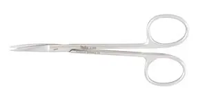 A pair of scissors on a white background.