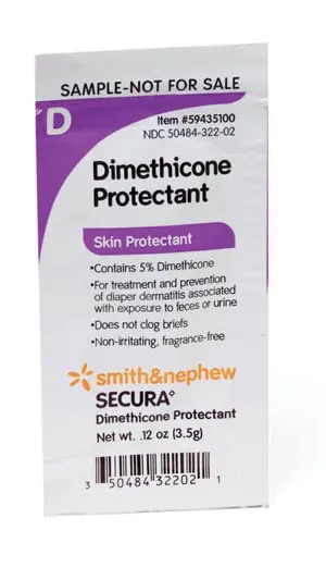 A packet of dimethicone skin protector.