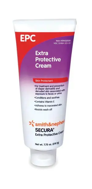 Epc extra-active cream on a white background.