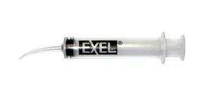 A plastic tube with the word exel on it.