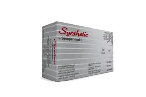 A box of sythic syringes on a white background.