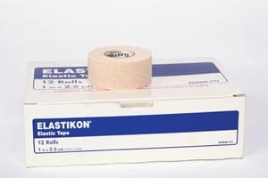 A box of elaston tape on a white background.