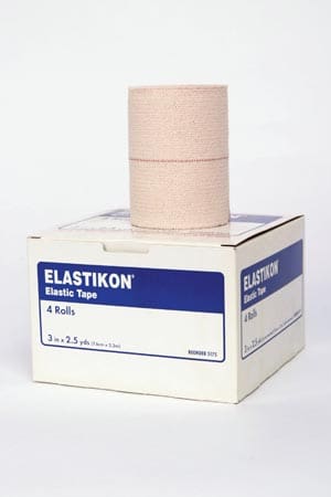 A box of elastikon tape on a white background.