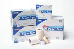 Four boxes of paper tape on a white background.