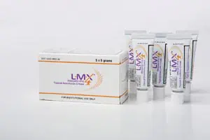 A box of livx cream on a white background.