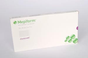 A box of mepiform on a white background.