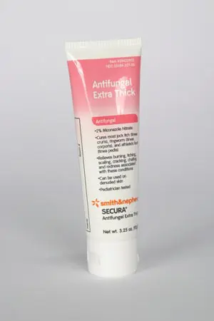 A tube of anti - inflammatory cream on a white background.