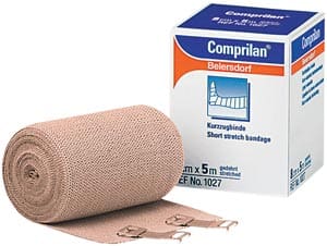 A roll of compliant bandage on a white background.