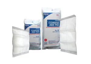 A pack of complete and aid pads on a white background.