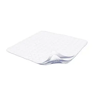 A white mat on a white background.