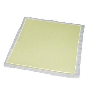 A yellow square on a white background.