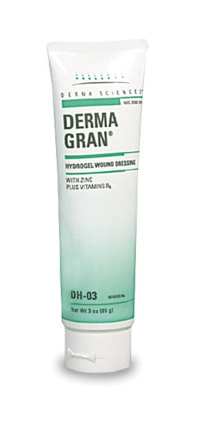 Derma gran cream on a white background.