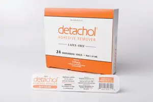 A box of detachol on a white background.