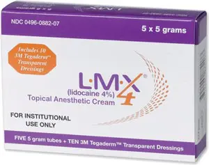 Lmx topical anesthetic cream.