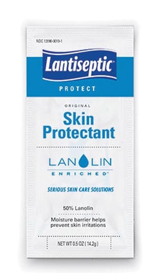 A packet of lanseptic skin protector.