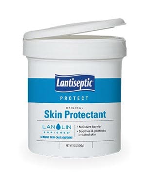 A bucket of lanspetic protect skin protector.