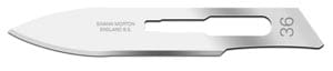 An image of a knife blade on a white background.