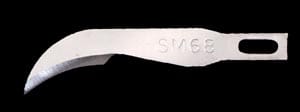 A knife with the word sv66 on it.