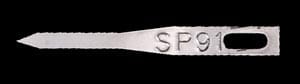 A piece of metal with the word sp9 on it.