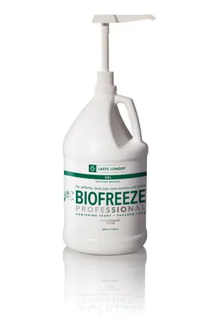 Biofreeze liquid hand sanitizer.