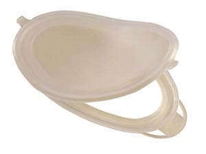 A plastic container with a lid on a white background.