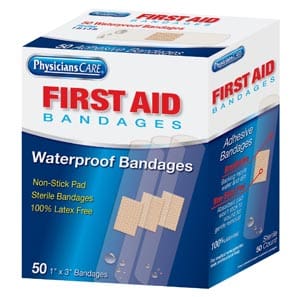 First aid waterproof bandages.