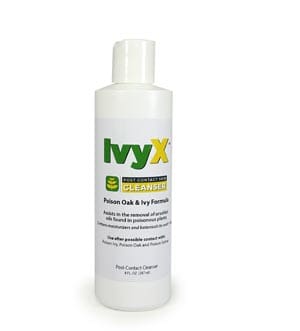 A bottle of hyvx power dust remover on a white background.